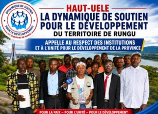 Haut-Uele : La Dynamique de Soutien pour le Développement du Territoire de Rungu appelle au respect des institutions et à l’unité pour le développement de la province