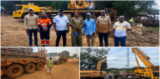 Haut-Uele : Supervision de la réception des matériels pour les travaux de réfection du pont Nzoro par le ministre provincial des Transports et les élus provinciaux