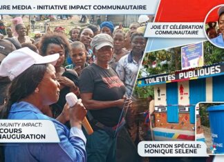 À Kisangani : Madame Hélène Batanito, cette philanthrope Cadre de l’UDPS dote sous fonds propres le marché riverain du PK 5, route Aéroport de Bangboka d’un complexe sanitaire moderne après 40 ans d’attente